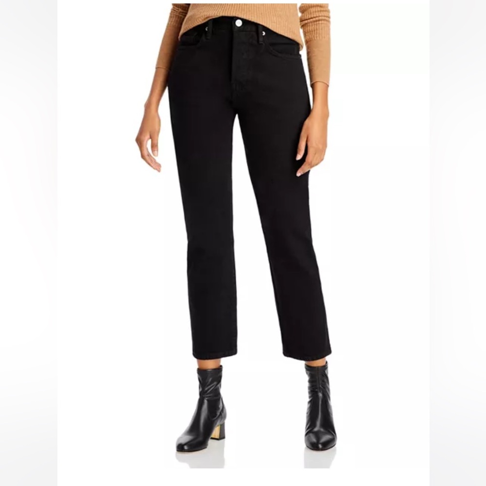 NWOT Le Original High-Rise Straight-Leg Jeans in Film Noir, Size 25